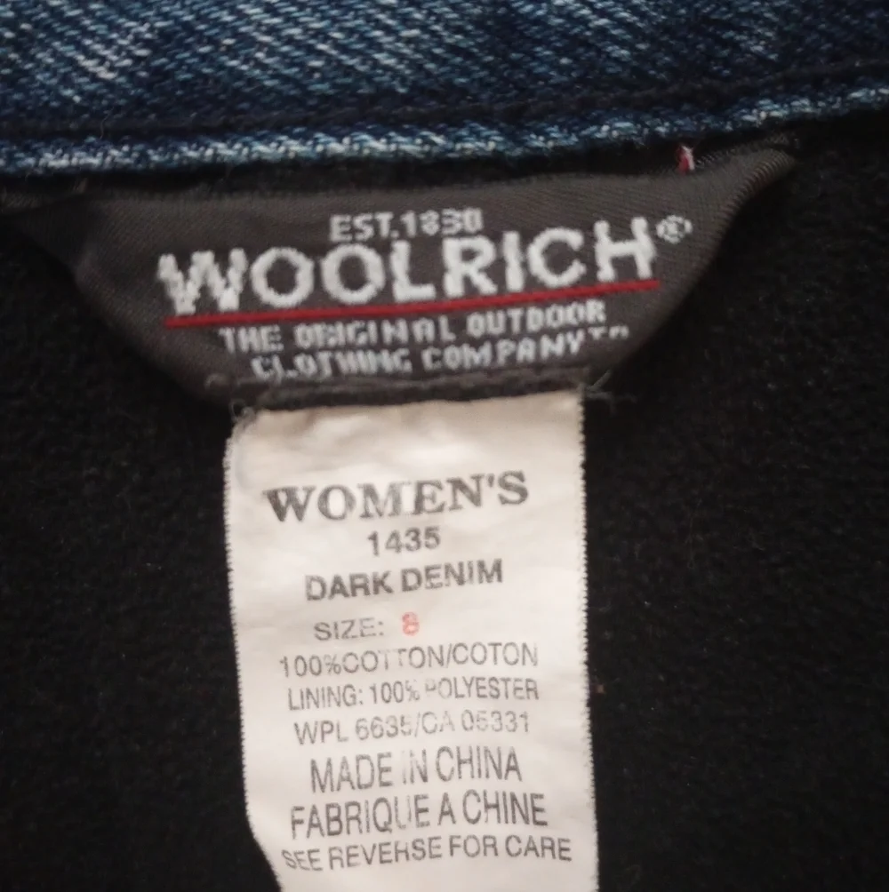 Woolrich Women's Fleece Lined Jeans size 8 - Picture 7 of 8